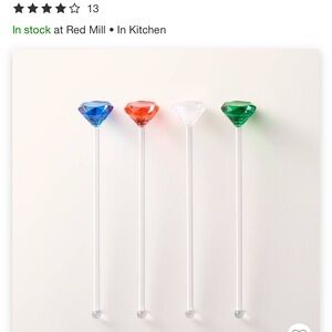 Colorful Gem Stir Sticks